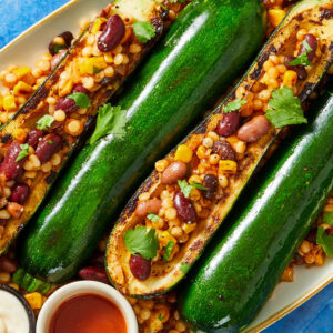 Запеканка из цукини и кускуса в стиле Техас-Мехико